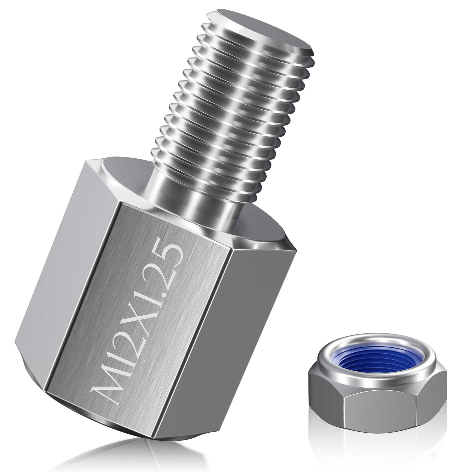 NICEDACK front view of M12 axle extender showing compact design and easy fit