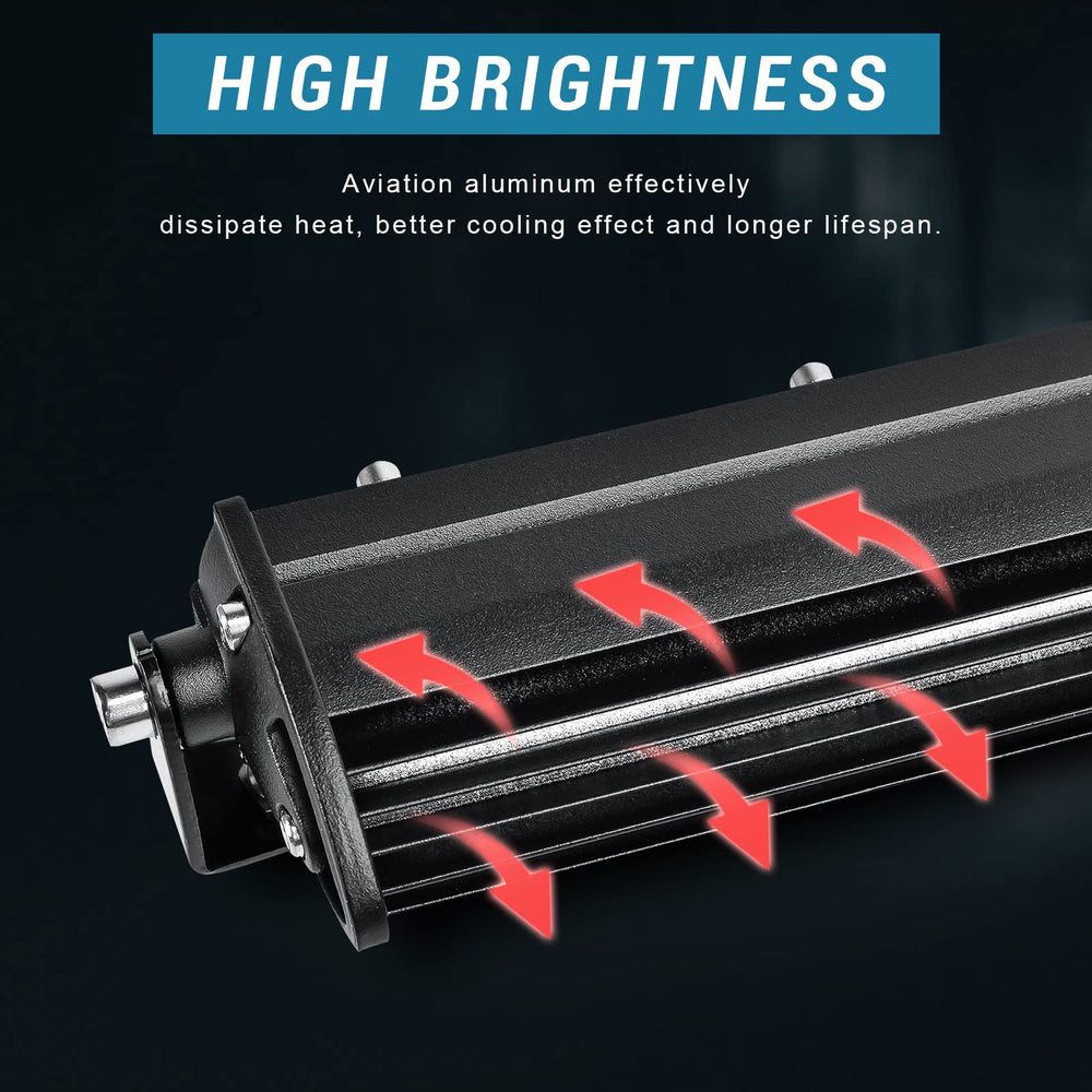 nifeida light bar mounted on SUV roof illustrating easy installation and improved road visibility
