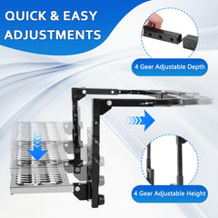 NigWarm adjustment mechanism showing height and depth versatility