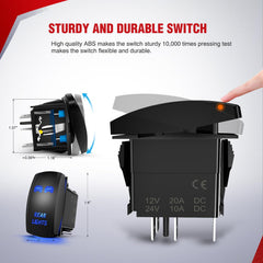 Nilight 16AWG stranded wire junction illustrating heavy‑duty current capacity