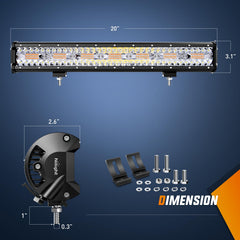 Nilight side bracket angle showing sliding mount and 45-degree adjustability for precise aiming
