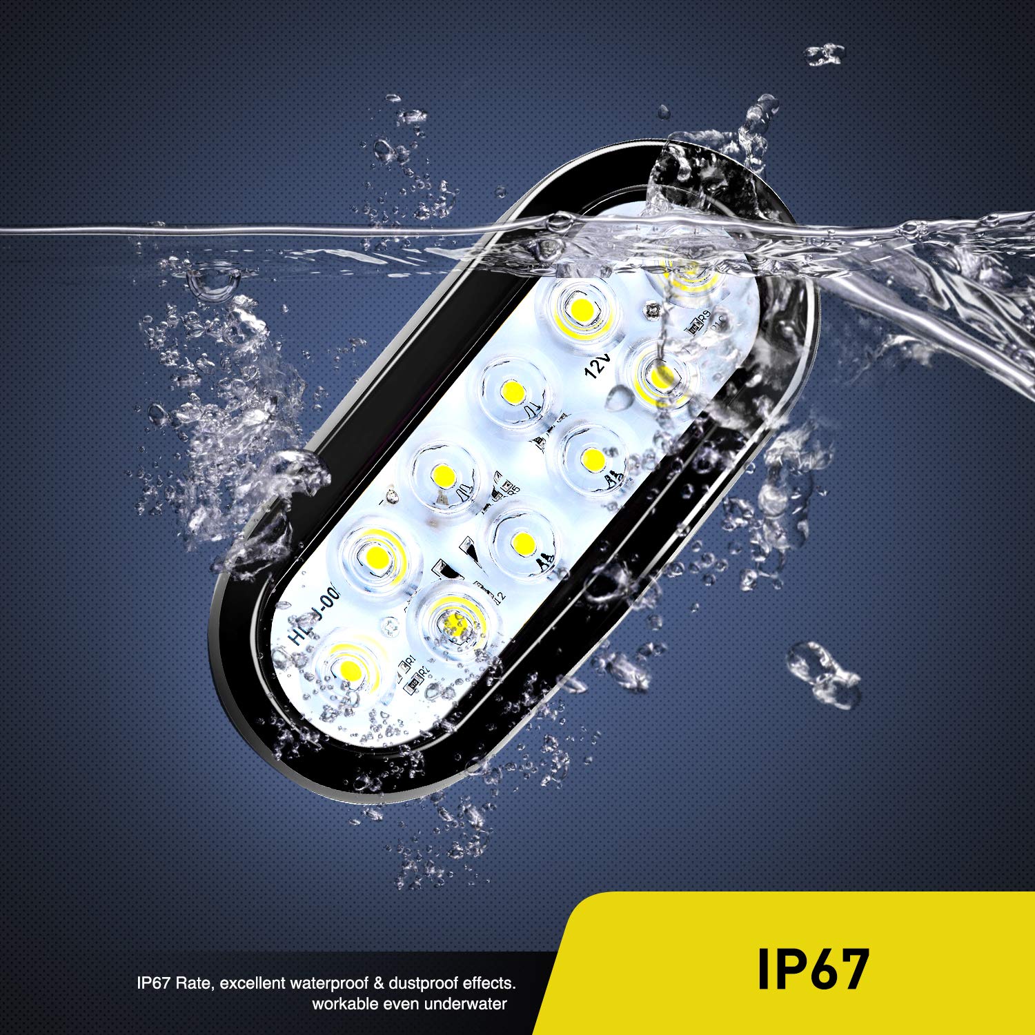 Nilight 3-prong plug connection showing watertight wiring and quick hookup