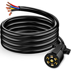 Nilight front view of 7-way plug showing solid copper blade for reliable contact