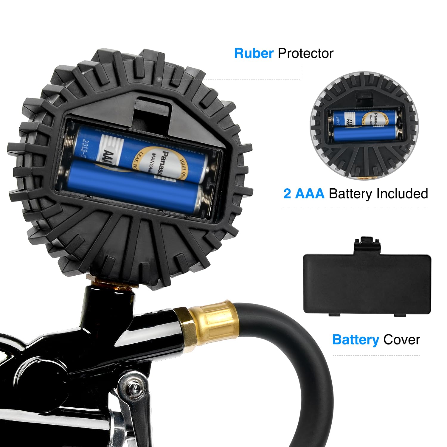 Nilight accessory kit laid out with tape, valve tool and caps for convenient repairs