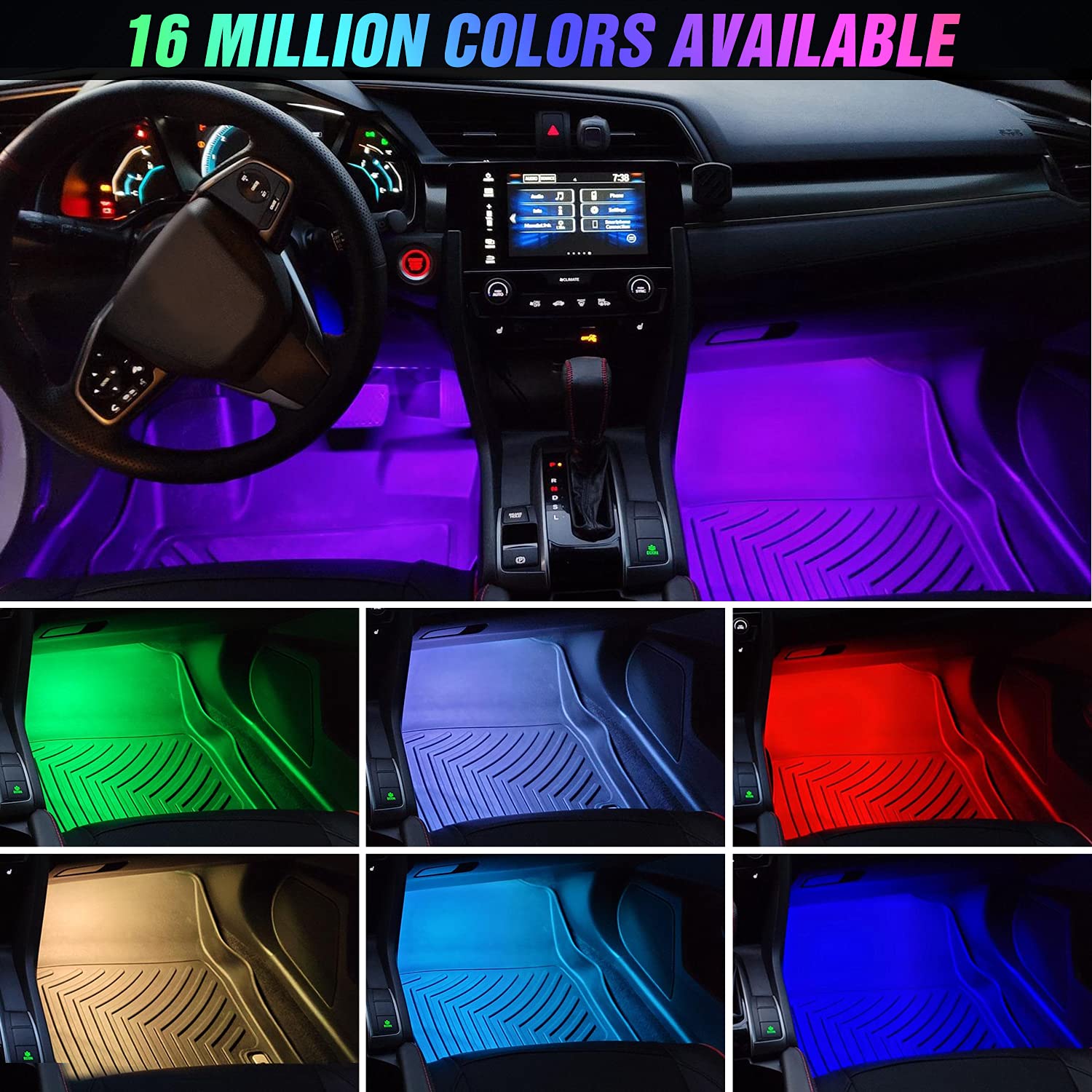 Nilight phone app control interface enabling easy color selection
