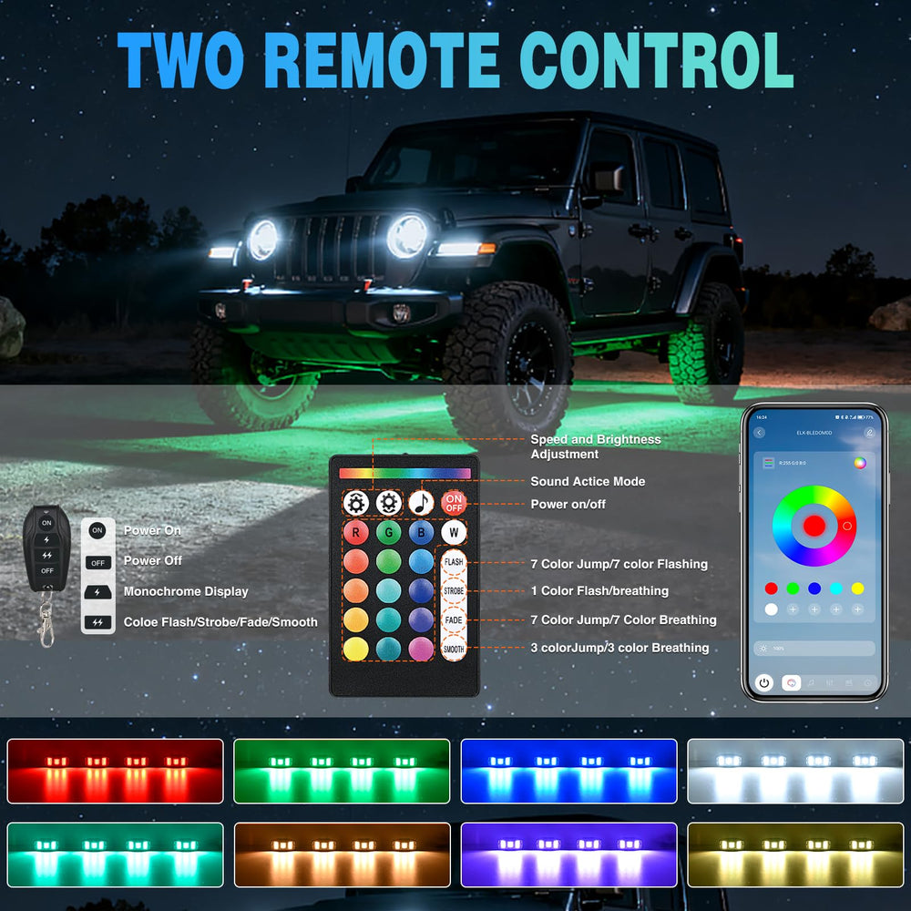 Nilight smartphone app music-sync screen for dynamic lighting and hands-free control