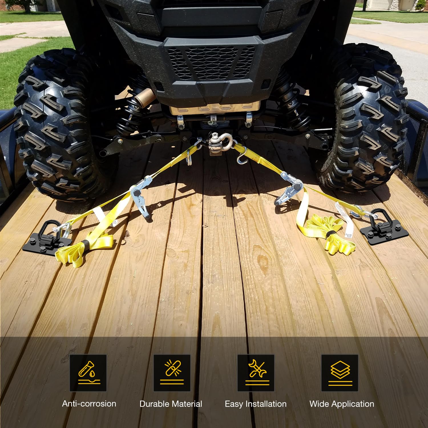 Nilight backing plate and grade 10.9 bolt assembly for secure load distribution