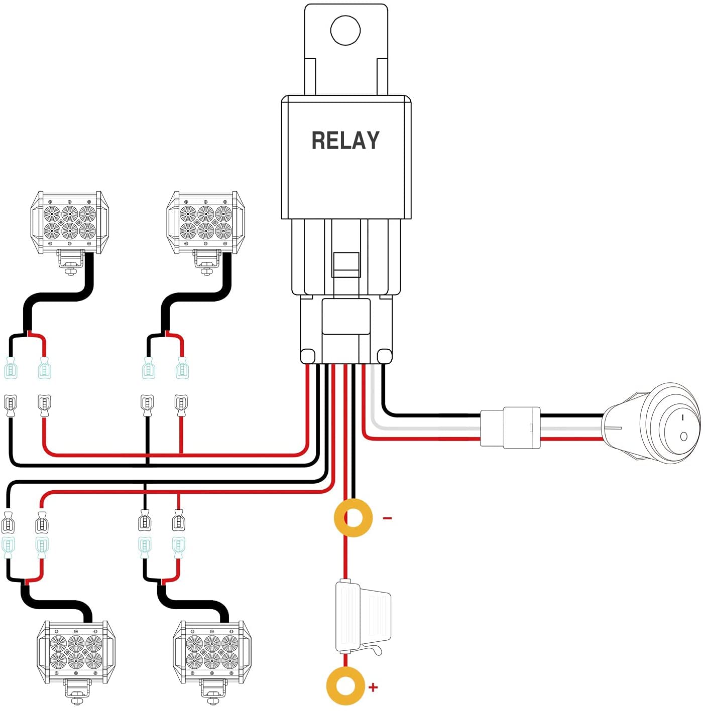 Nilight blade fuse and holder protecting circuits and enabling quick fuse replacement
