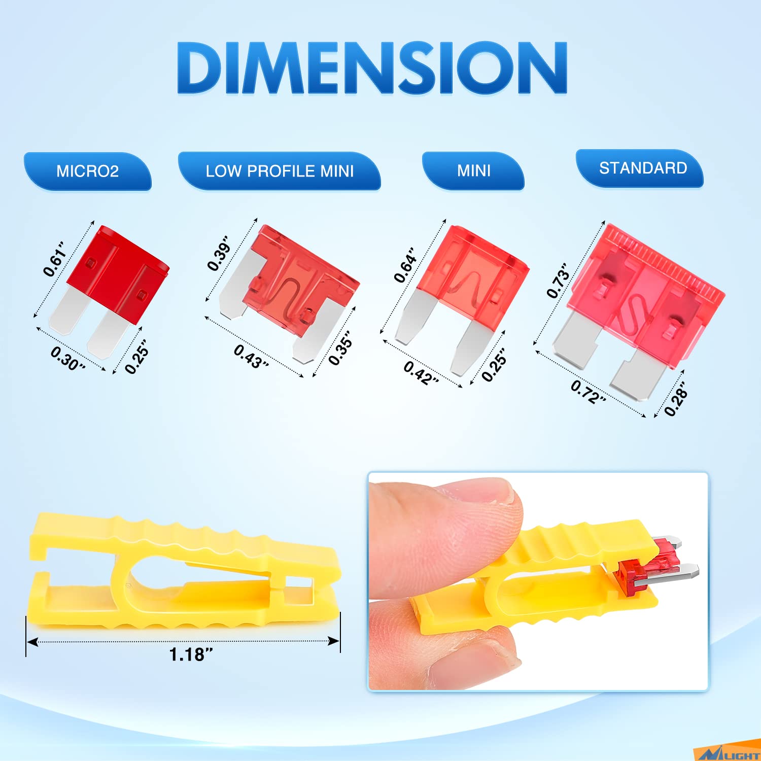 Nilight zinc-alloy blade insert closeup showing corrosion resistance