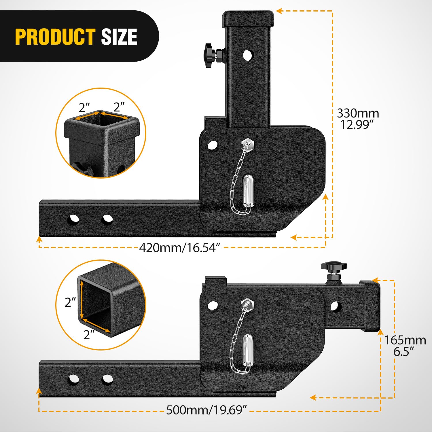 Nilight close-up of folding hinge detail for easy storage