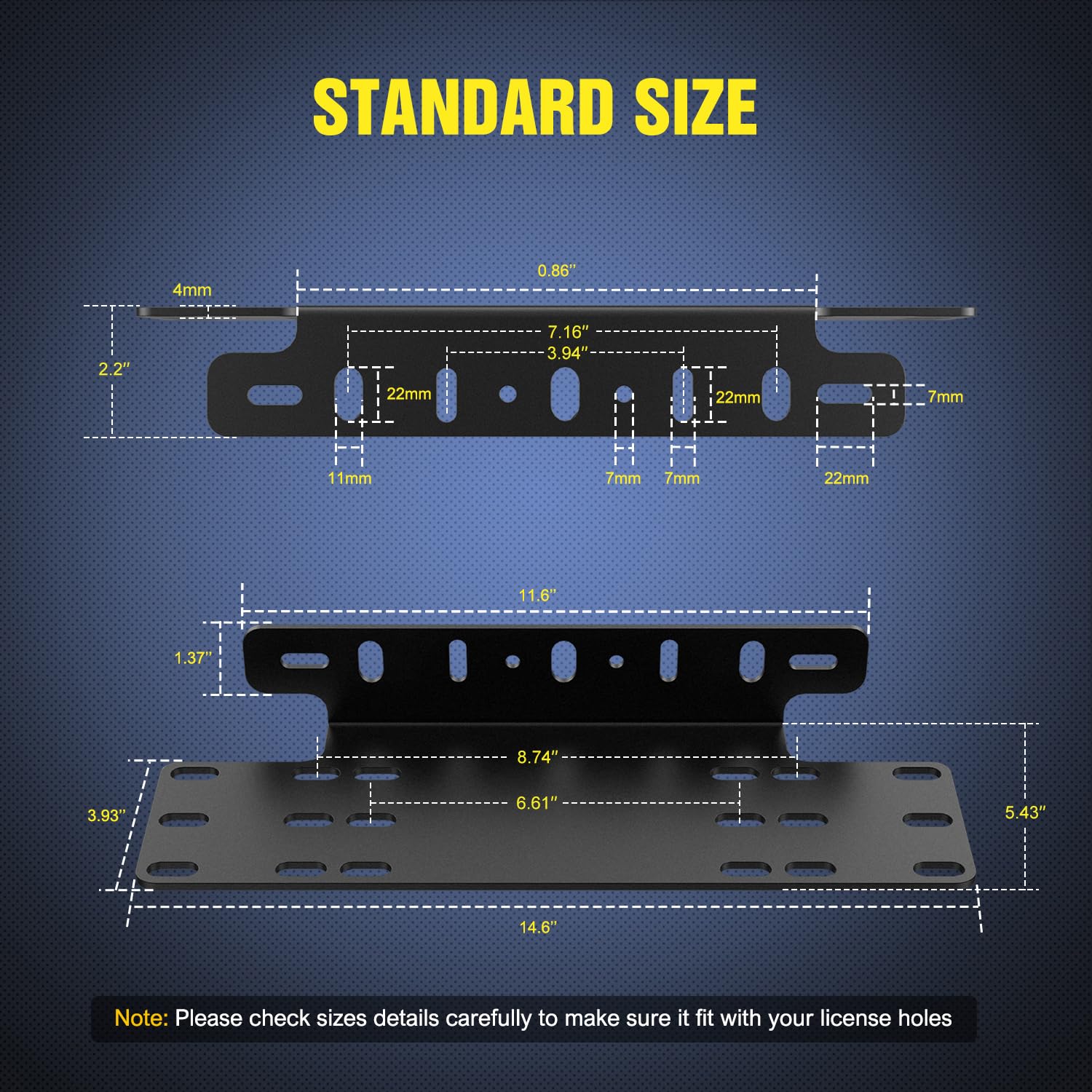 Nilight close-up of mounting holes displaying universal fit precision advantage