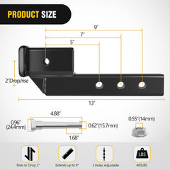 Nilight close-up of solid steel shank highlighting heavy-duty strength and durability