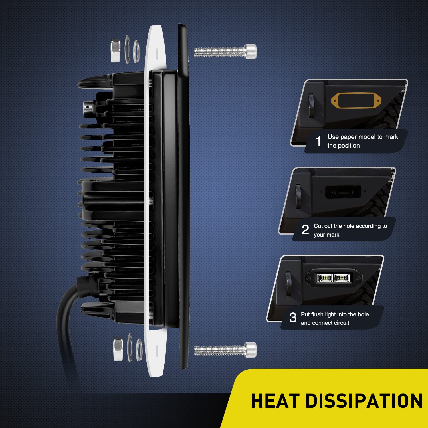 Nilight close-up breather vent and gasket reducing condensation and protecting internals