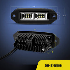 Nilight close-up die-cast heat sink illustrating fast cooling and durability benefit