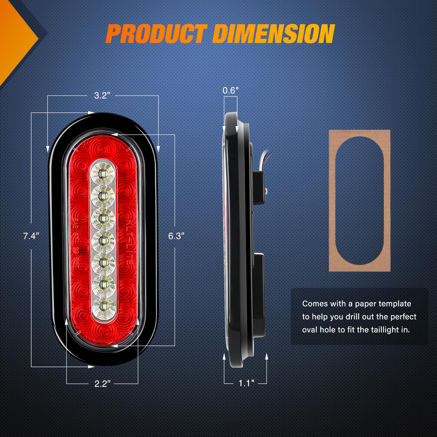 Nilight close-up LED array and polycarbonate lens highlighting reflective clarity