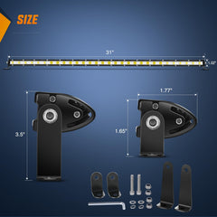 Nilight close-up of LED chips and reflectors for precise throw and spread