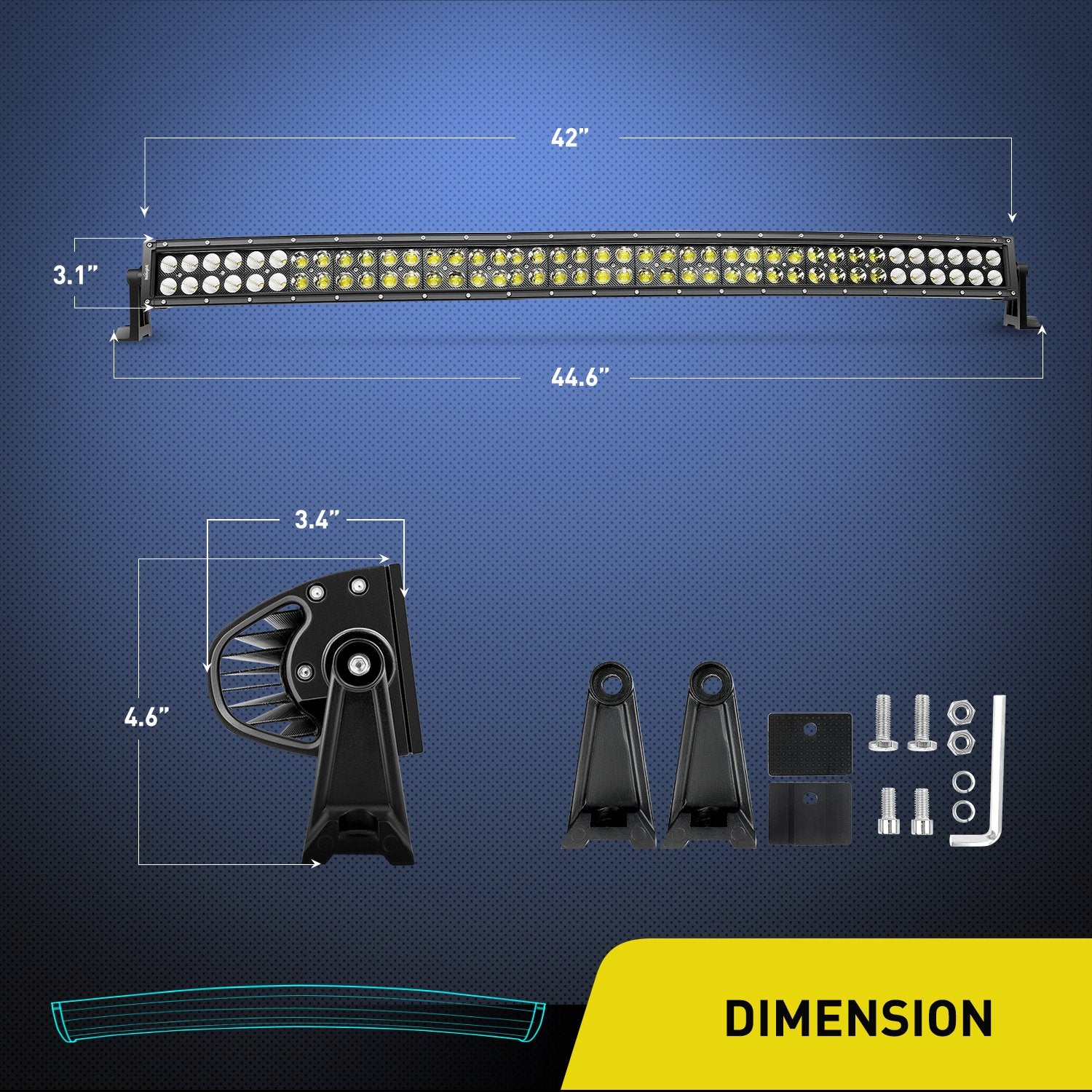 Nilight close-up of LED array highlighting chip detail and intense illumination