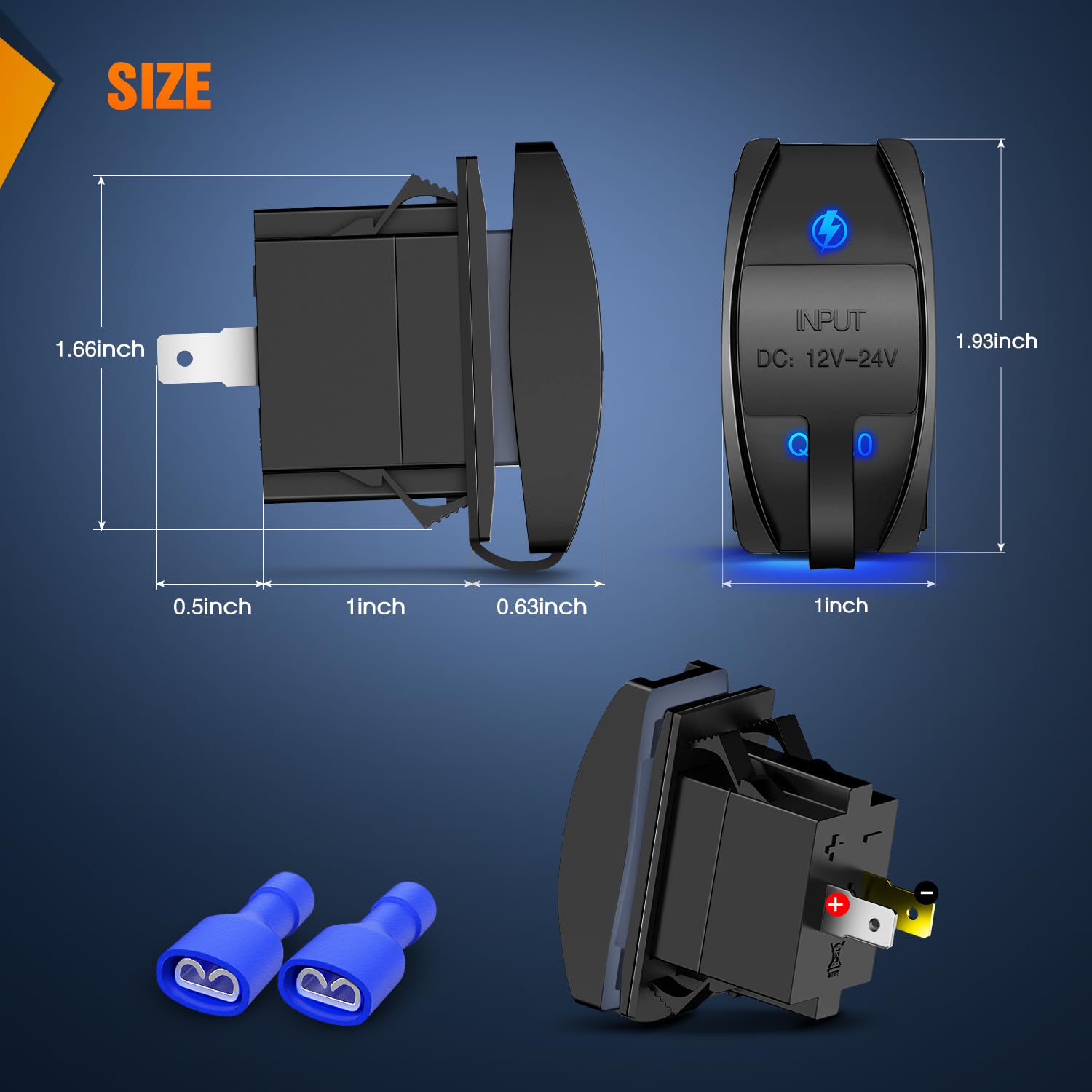 Nilight closeup of USB-A ports highlighting fast charging convenience