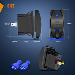 Nilight closeup of USB-A ports highlighting fast charging convenience