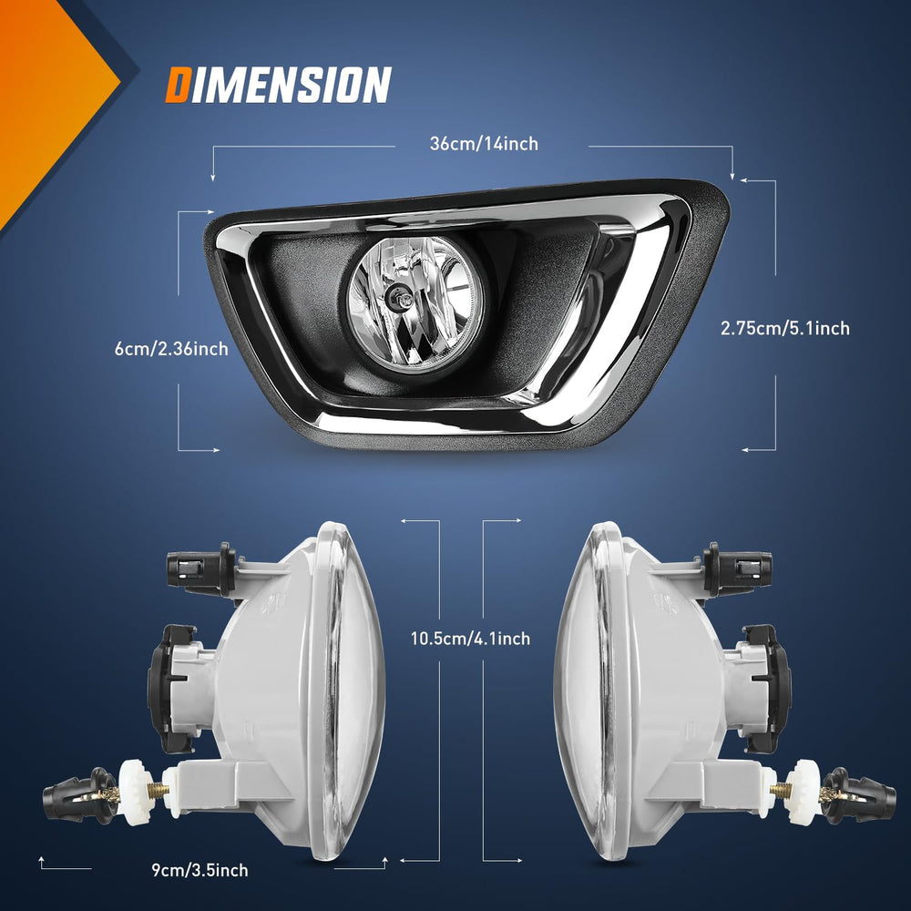Nilight next to original fog light showing upgrade fit and visual match