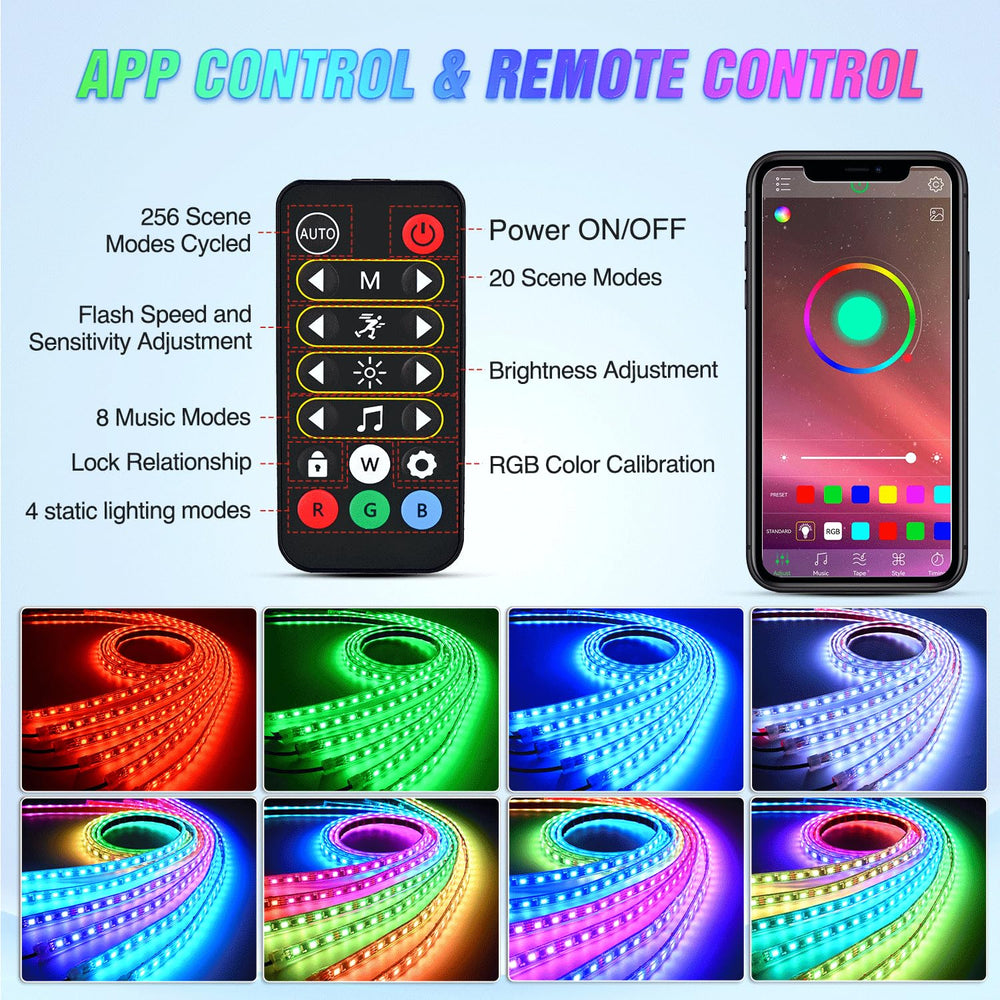 Nilight control box and remote together showing ease of use and benefit: simple operation
