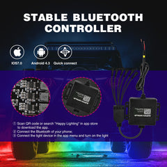 Nilight controller and 8-way splitter detail showing easy wiring and space-saving design