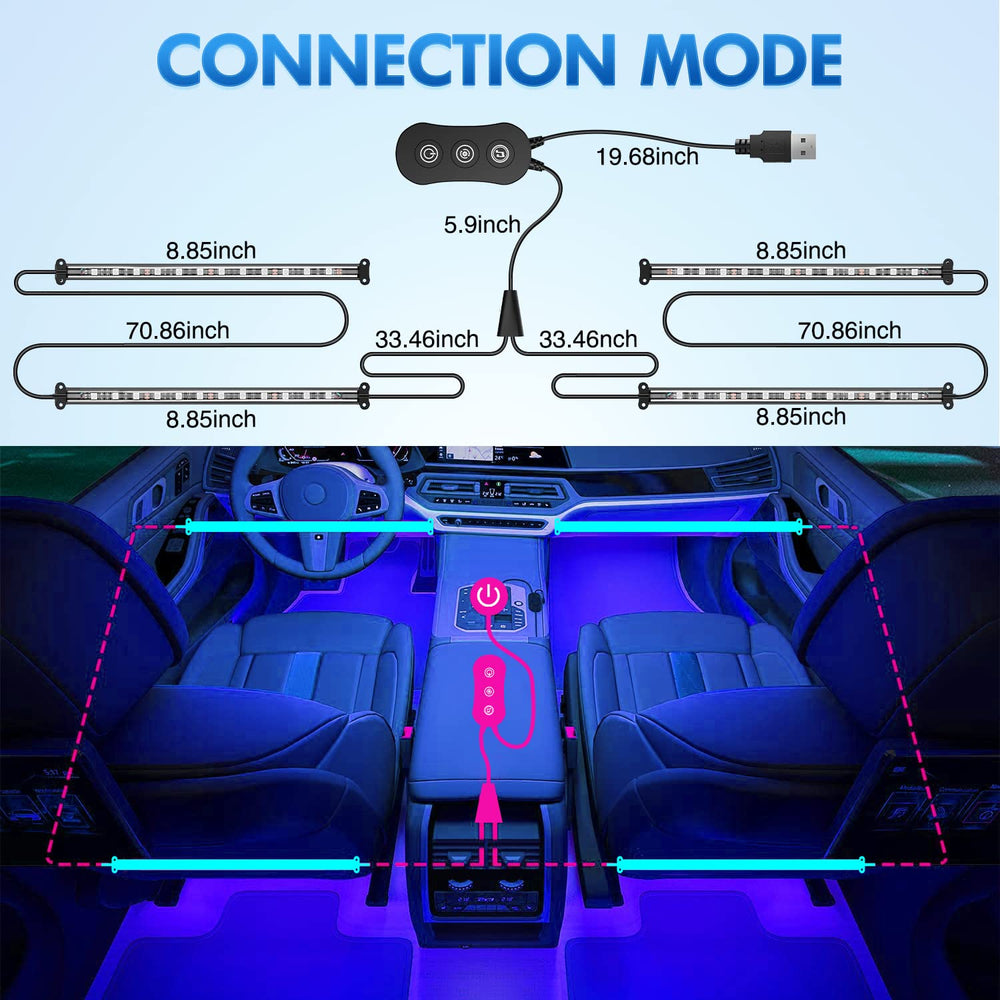 Nilight controller and USB port close-up for simple plug-and-play