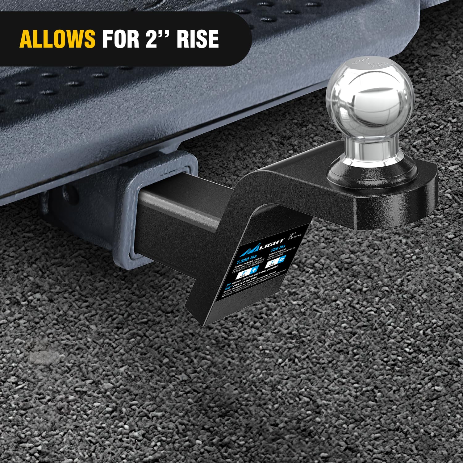 Nilight dimensions overlay showing 2x2 shank and pin hole for fit confirmation
