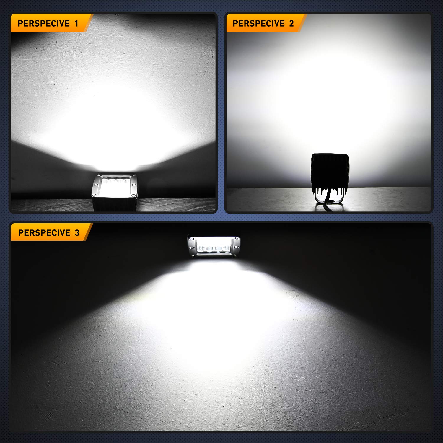 Nilight LED cube next to ruler showing compact 3-inch scale