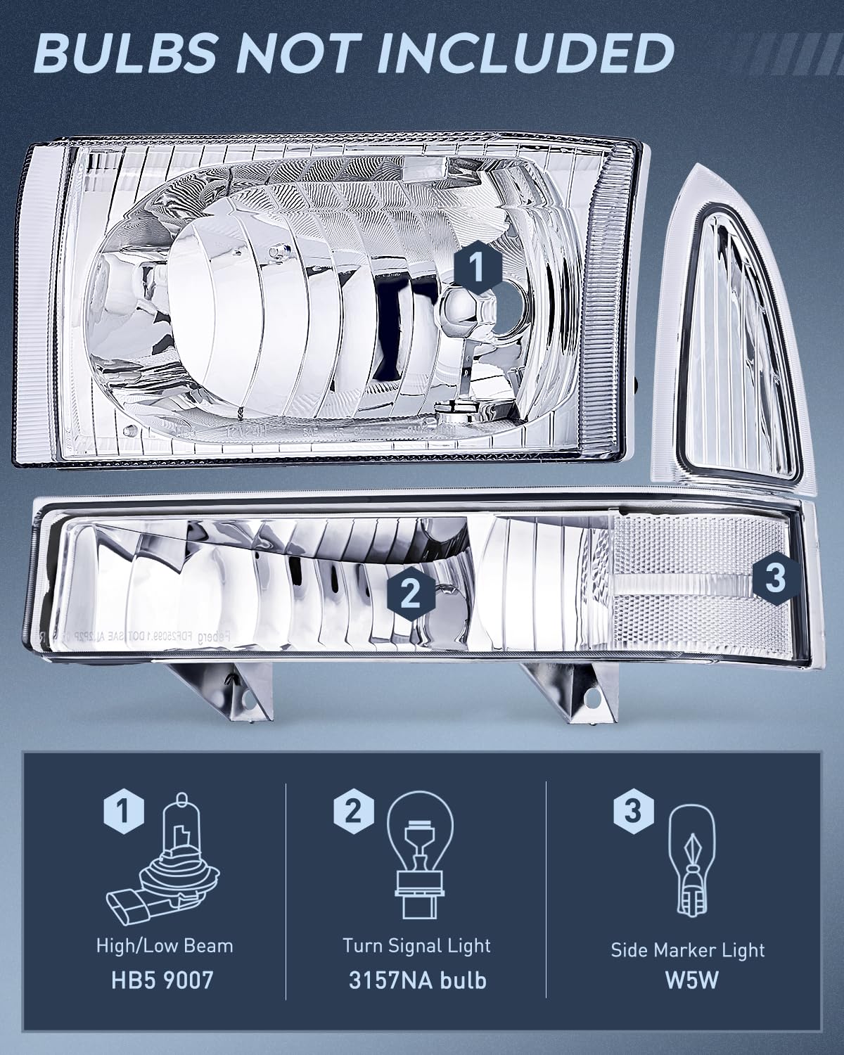 Nilight driver-side assembly close-up showing clear lens and improved visibility