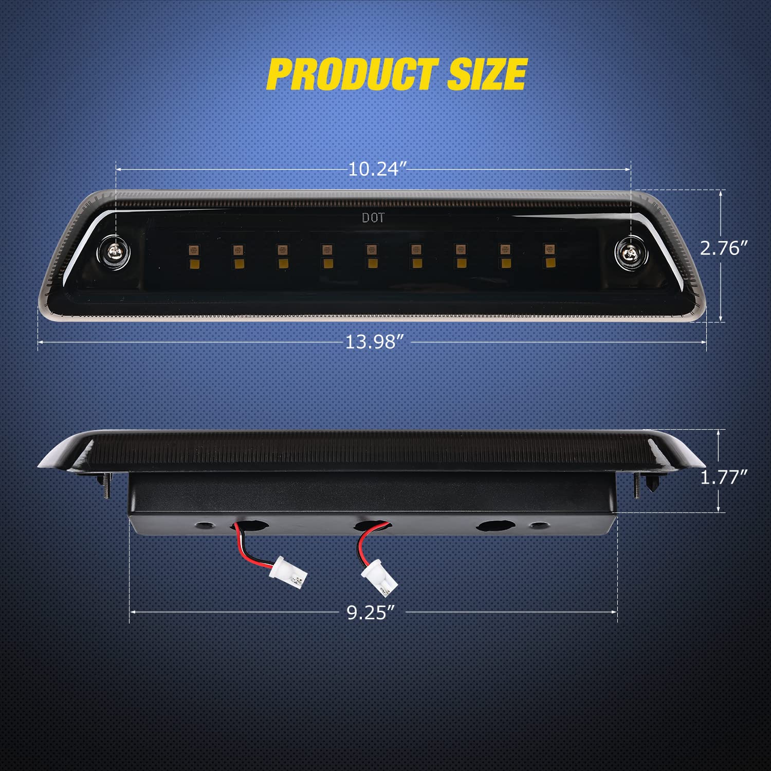 Nilight smoked lens close-up highlighting sleek finish and durability