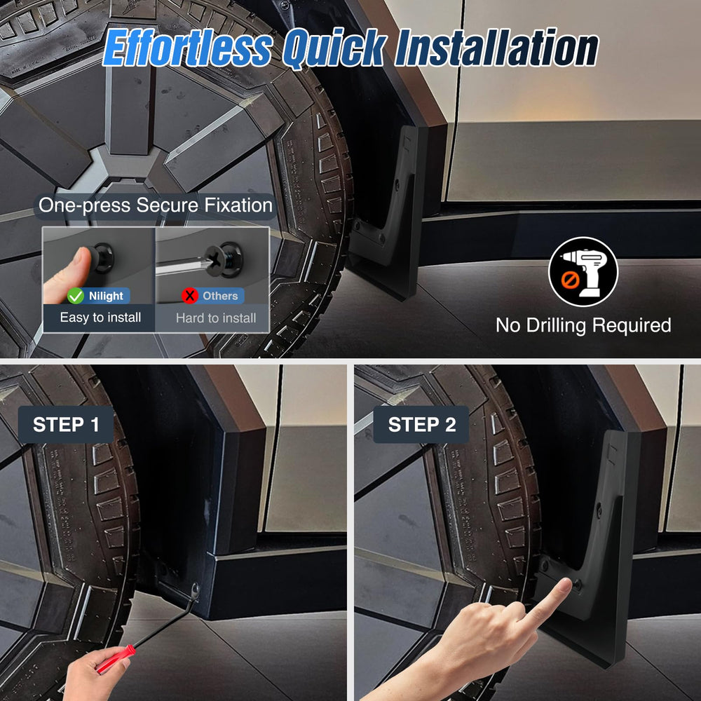 Nilight fastener clip detail demonstrating tool-free installation