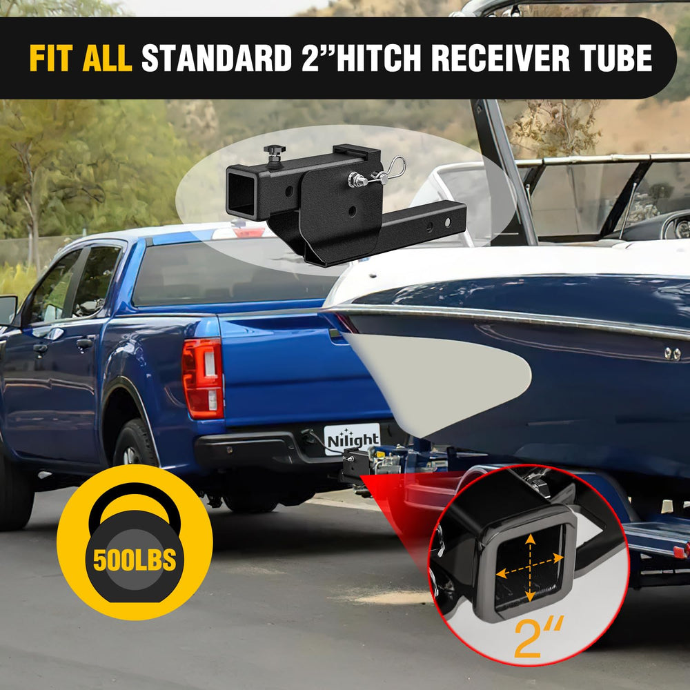 Nilight folded flat behind bumper minimizing vehicle protrusion