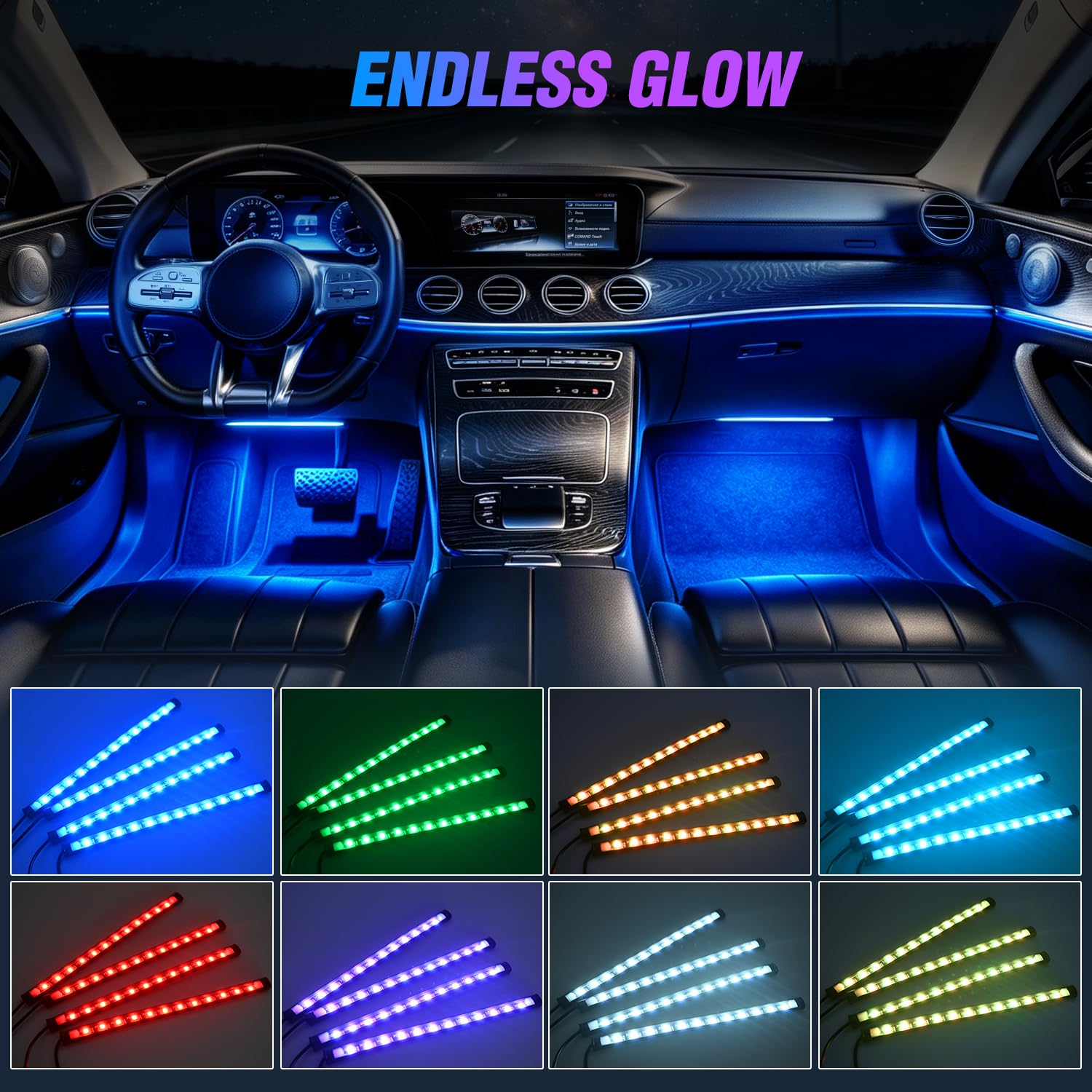 Nilight footwell glow improving visibility and mood inside the vehicle