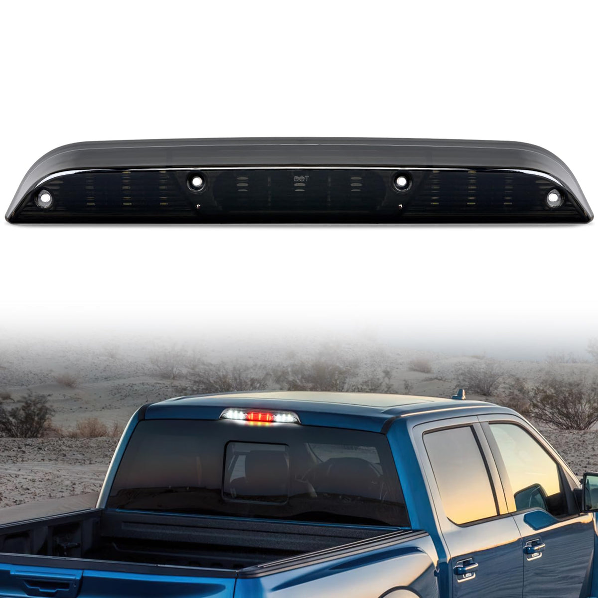 Nilight front assembly showing full LED lens and improved visibility