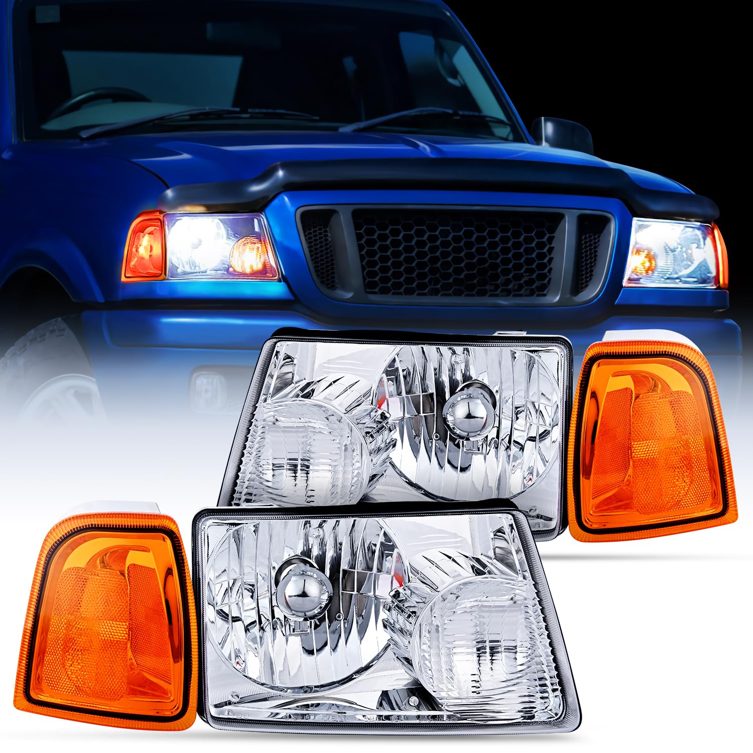 Nilight front assembly pair showing clean fit and improved appearance