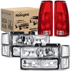Nilight headlight assembly front view showing crisp optics and improved visibility