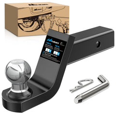 Nilight front view of ball mount showing robust build and easy hitching benefit