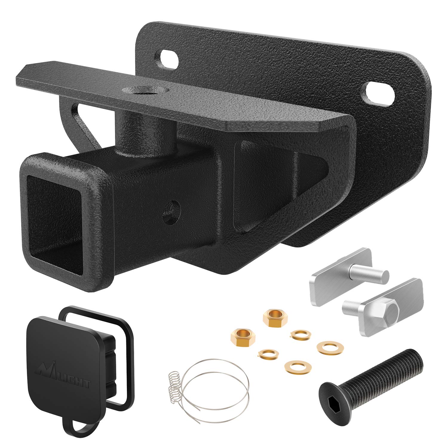 Nilight front view of complete hitch showing fit and strength