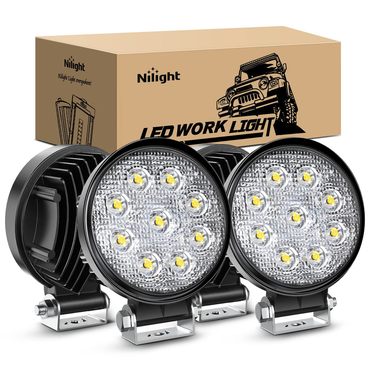 Nilight front view of four pods showing compact design and wide coverage