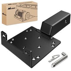 Nilight front view of winch bracket showing sturdy mount and easy alignment benefit