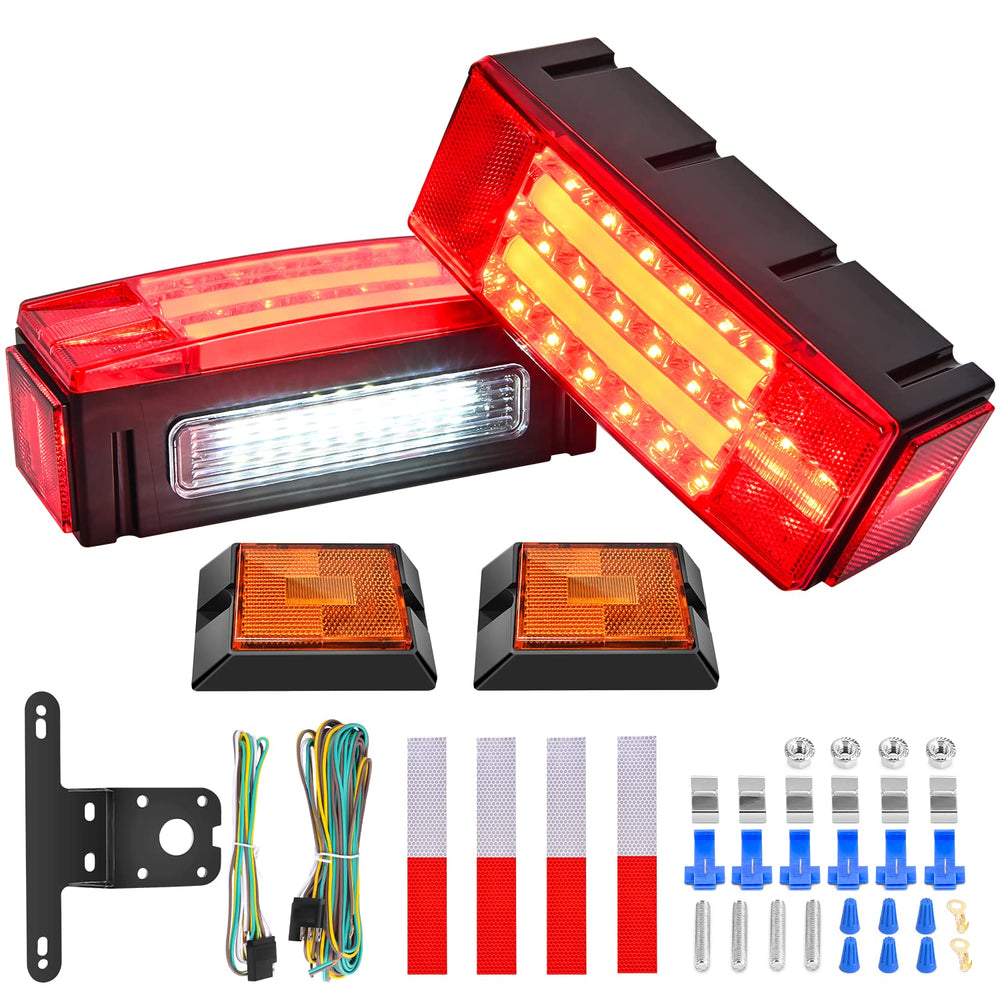 Nilight front view of rectangular LED light showing bright signaling