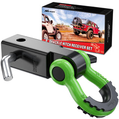 Nilight front view of shackle hitch receiver showing secure fit and strength