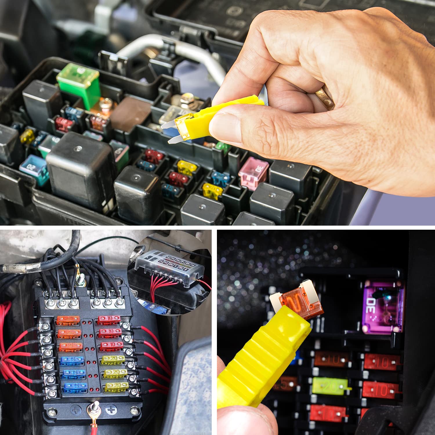 Nilight fuse installed in vehicle fuse box enabling quick replacement