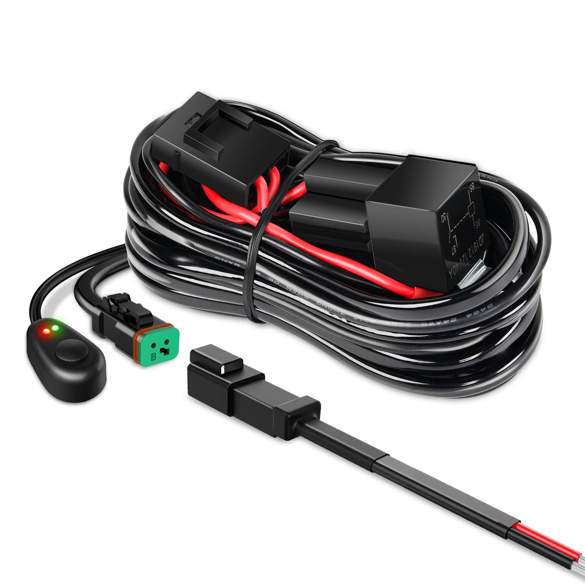 Nilight harness front view showing complete kit and ready-to-install convenience