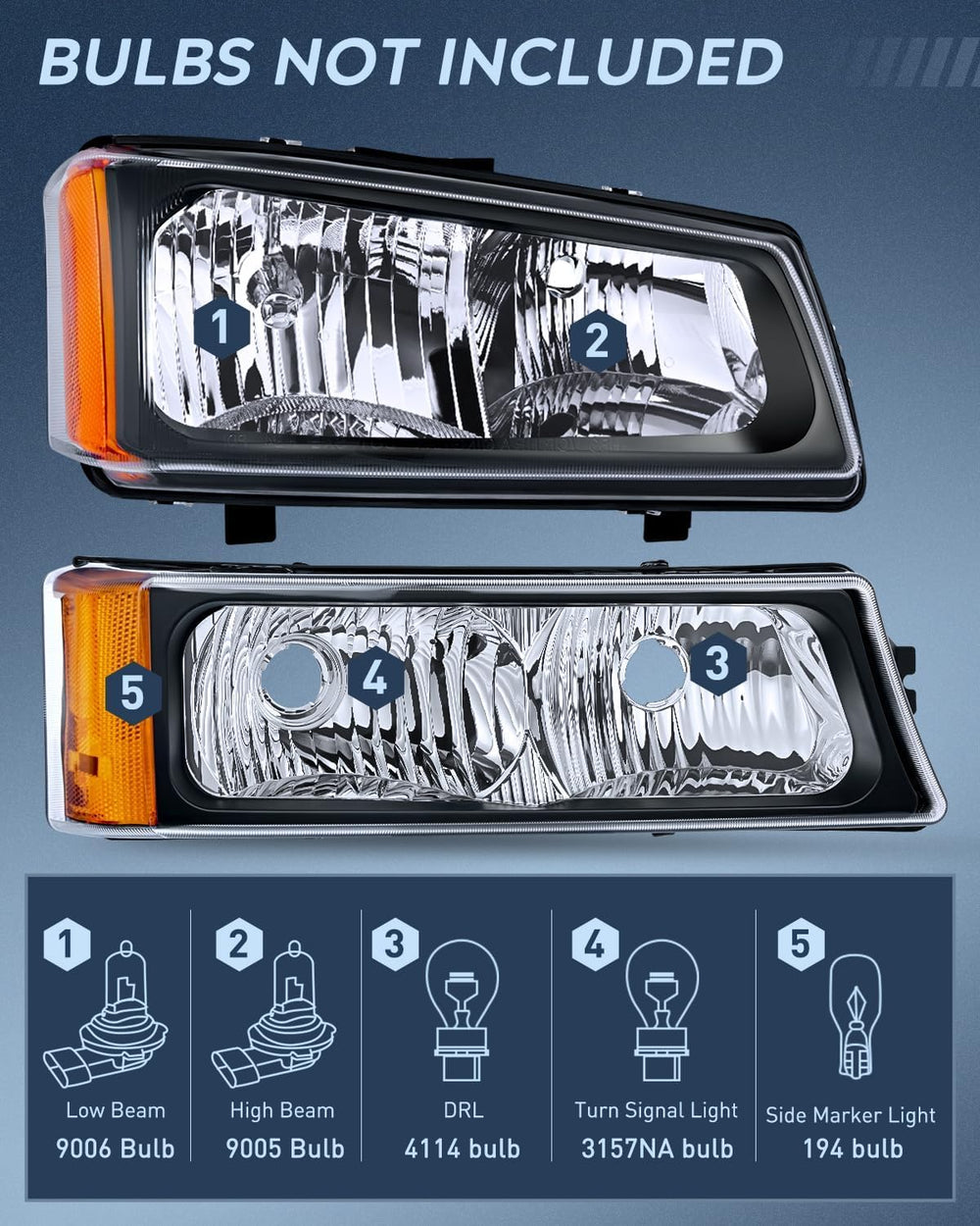 Nilight close-up of headlight lens detail showing durable construction and clarity