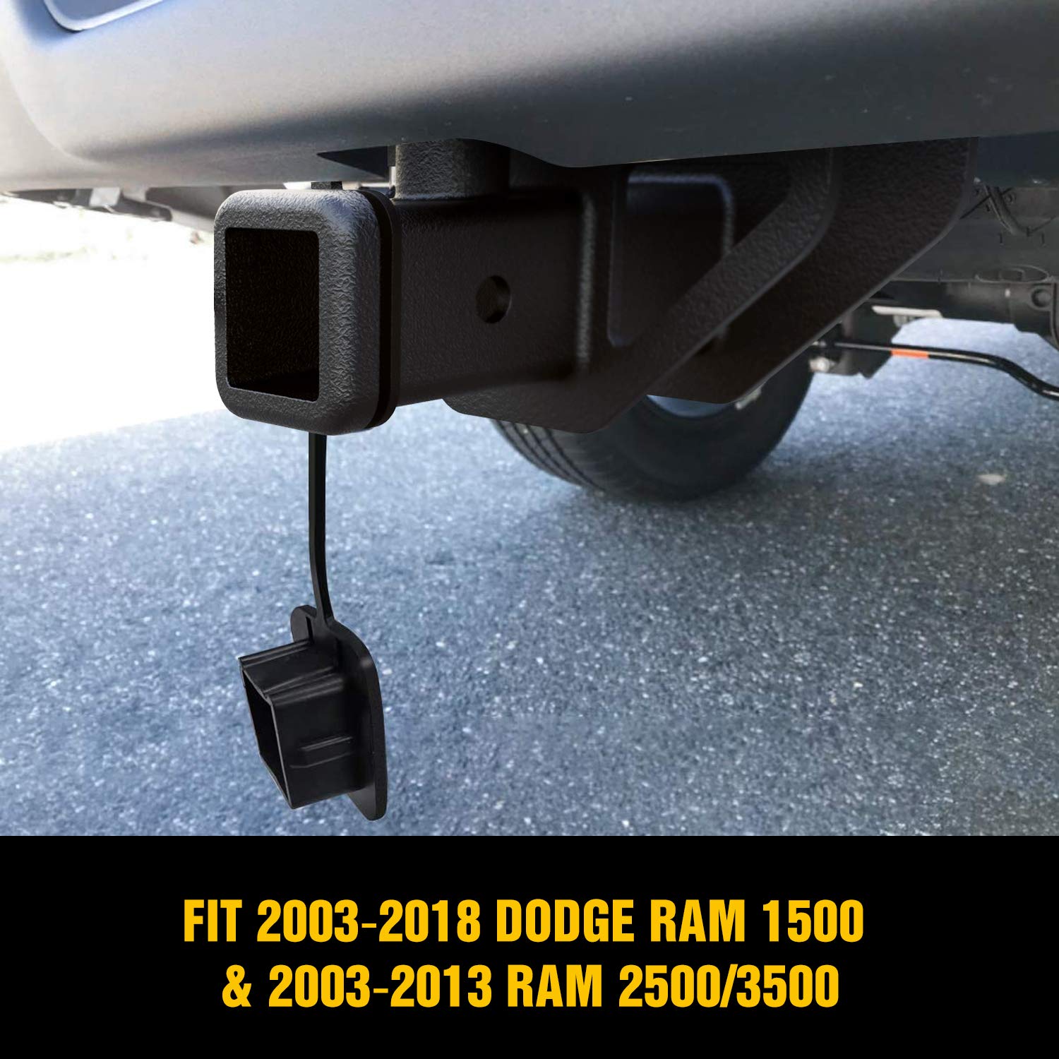 Nilight hitch cover inserted protecting receiver from debris