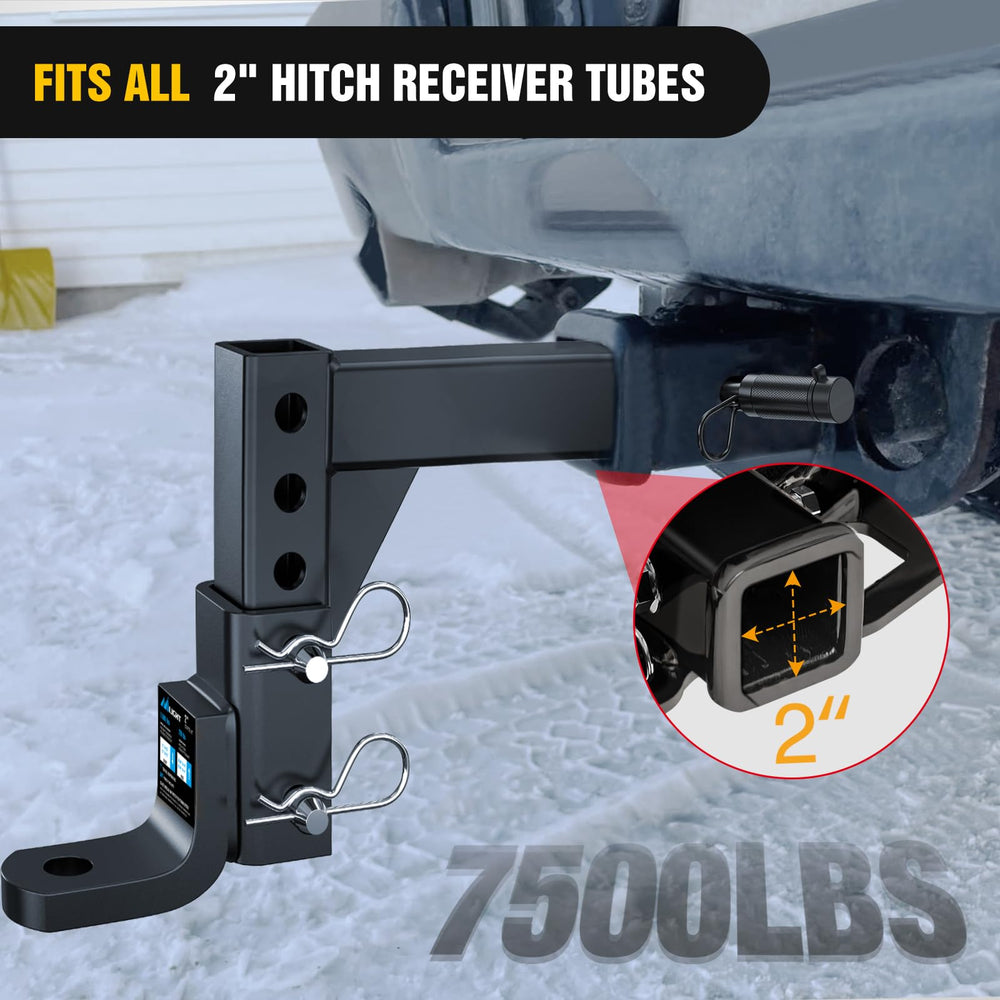 Nilight included 5/8" pin and clip detail for secure quick installation