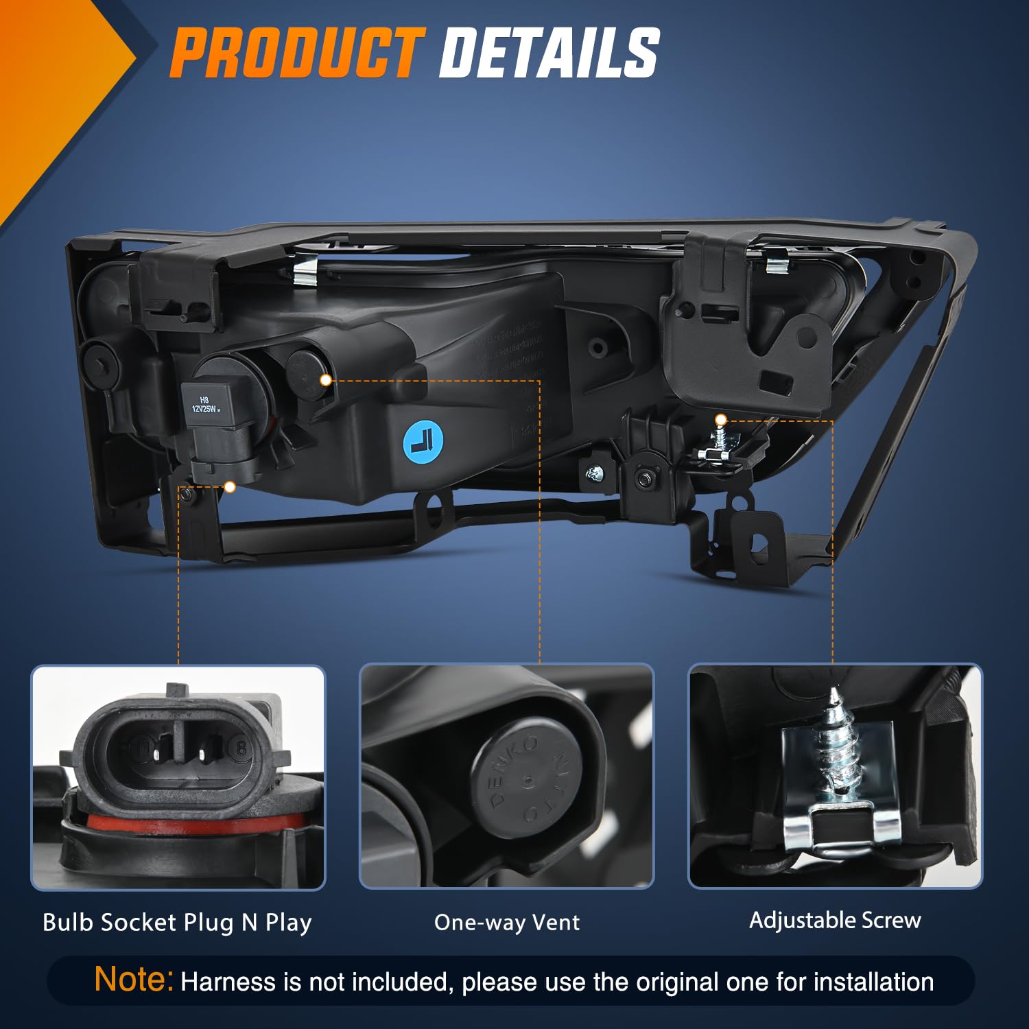 Nilight housing seal detail highlighting weather resistance and long-lasting protection
