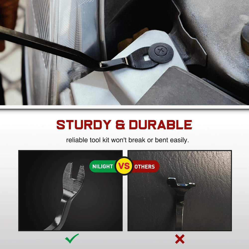 Nilight in use under bumper illustrating easy access in tight areas
